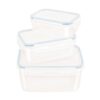 Snappy - Rectangular Promotional Food Storage Container Set - 3 Piece - Image 2