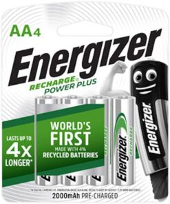 Energizer Recharge: 2000 Mah Aa - 4 Pack