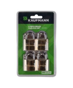 Kaufmann - 4 Piece 30mm Brass Lock Set
