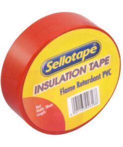 Sellotape Insulation Tape 18mm x 20m Red