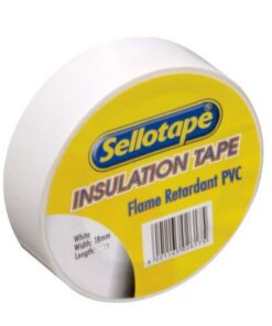 Sellotape Insulation Tape 18mm x 20m White