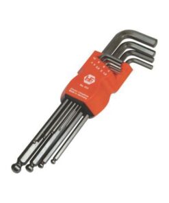 Allenkey Fuhr.set 1.5-10mm Ball Clip 9pc