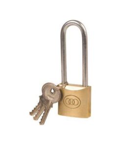 Padlock Tri Brass - 38mm (Long Shackle)