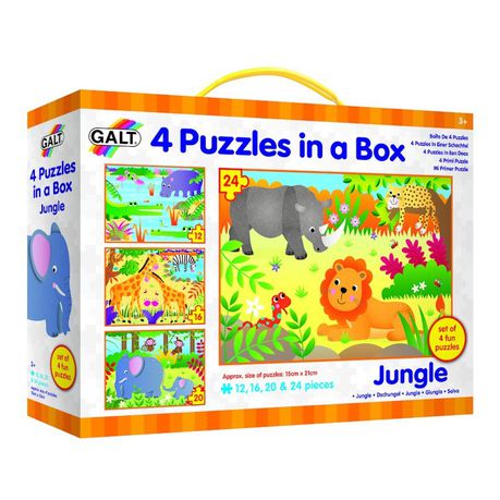 Galt Toys 4 Puzzles In A Box - Jungle - Tool&Home