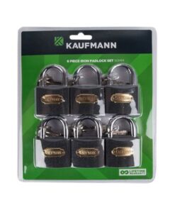 Kaufmann Lock Set - Steel - 30mm 6 Piece