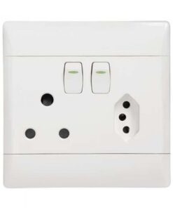 Cbi Euro Vertical Switch Plug - 4X4 White