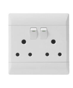 Cbi Double Switch Plug - 4X4 White