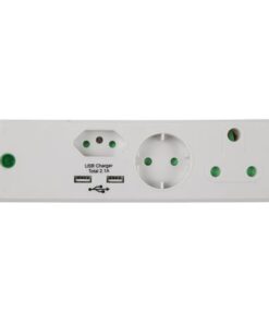 Nexus Adaptor 1x16a 1x5a Schuko 2 x USB PP