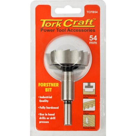 Tork Craft Forstner Bit 54mm Carded - Tool&Home