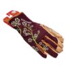 Tork Craft Ladies Slim Fit Garden Gloves Maroon - XS - Image 3