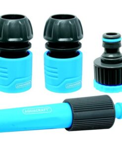 Aquacraft Hose Pipe Fittings and Nozzle Set 4PC (12mm 1/2")