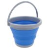 Leisure-Quip - 5 Litre Foldable Bucket - Blue & Grey - Image 2