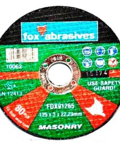 Fox Tools - Abrasive Cutting Disc Masonary - 125 x 3.0mm