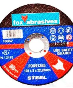 Fox Tools - Abrasive Cutting Disc Steel - 125 x 3.0mm