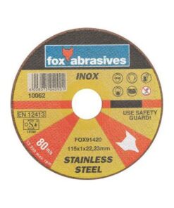 Fox Tools - Abrasive Cutting Disc Stainless Steel - 115 x 1.0mm