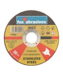 Fox Tools - Abrasive Cutting Disc Stainless Steel - 115 x 1.6mm