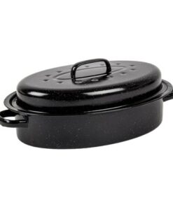Kaufmann - Enamel Coated Oval Pan with Lid - 5 Litre