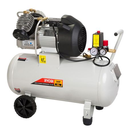 Ryobi – 50 Litre Twin Head Compressor – 3HP – Tool&Home