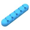 Orico 5 Slot Desktop Cable Clip - Black - Blue