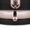 Pack 2 Piece Set Stainless Steel Black Kettle And Toaster "Rose Gold" - Image 2