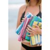 Turkish Bath / Beach Towel - Herringbone (100x180cm) - Blue and White - Image 4