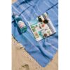 Turkish Bath / Beach Towel - Elim (100x180cm) - Denim Blue - Image 3