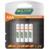 Major Tech - LR03-BP4 AAA Maxi Alkaline Battery (Box of 48 Batteries)