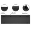Rii QWERTY Touchpad 10 Keyless Keyboard Touch Volume Control Black - Image 4