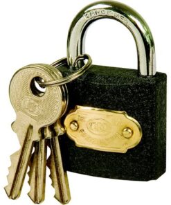 Moto-Quip - Tri Circle Iron Standard Padlock - 3.2cm