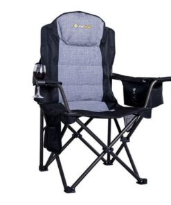 Oztrail Big Boy Arm Chair - Black (220kg)