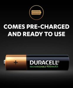 Duracell Rechargeable AAA 900mAh batteries - 4 Pack