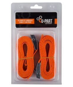 U-Part Tie Down Set Cambuckle 25Mm 2.5M 2 Piece