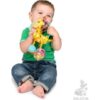 Baby Senses Rattle Giraffe - Multi Primary Colours - Image 3