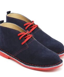 BATA Men's Safari Boot Navy/Red - UK 6
