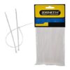 Cable Ties - 2.5x100mm White - 50 Pack