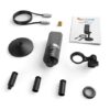 Fifine K670B Cardioid USB Condensor Microphone with Stand - Black - Image 2