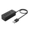 Orico 4 Port USB2.0 Hub Micro USB - Black - Image 5