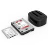 Orico 2 Bay 2.5"/3.5" USB3.0 HDD|SSD Standalone Clone Dock - Black
