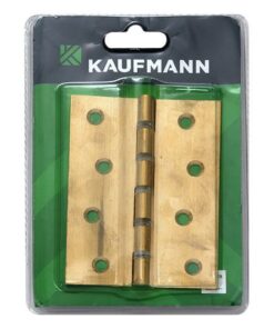 Kaufmann Butt Hinge 100mm Brass Nylon Washer (Pair)