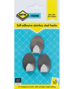 MTS Home Small Oval Steel Hook 3 Piece