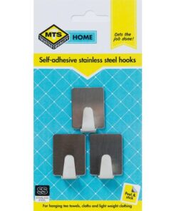 MTS Home Small Rectangle Hook 3 Piece