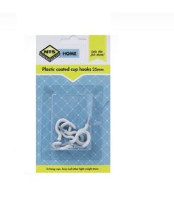 MTS Home  Cup Hooks 25mm Brass 6  Pieces