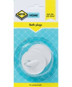 MTS Home Bath Plug White 2 Pieces
