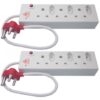 Two Pack: Surged & Overload Protection Multi-Plug 3 X 16A + 3 X 5A E 26 2p - Image 2