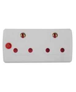Electricmate 2x16 Amp Adaptor - White