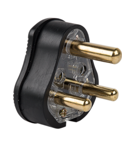 Electricmate Heavyduty Solid Bras/Pin Rubber Plug Top