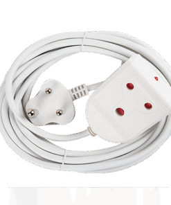 Electricmate 16A 5m Extension Lead - White