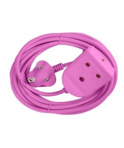 Electricmate 16A 5m Extension Lead - Pink