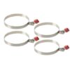 Egg Rings Set - Stainless Steel - 2 Ring Pieces Per Pack - Bulk Pack of 2 - Image 2