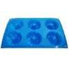 Bakeware Silicone Cupcake / Muffin / Doughnut Cake Mould - 6 Cup (Blue)
